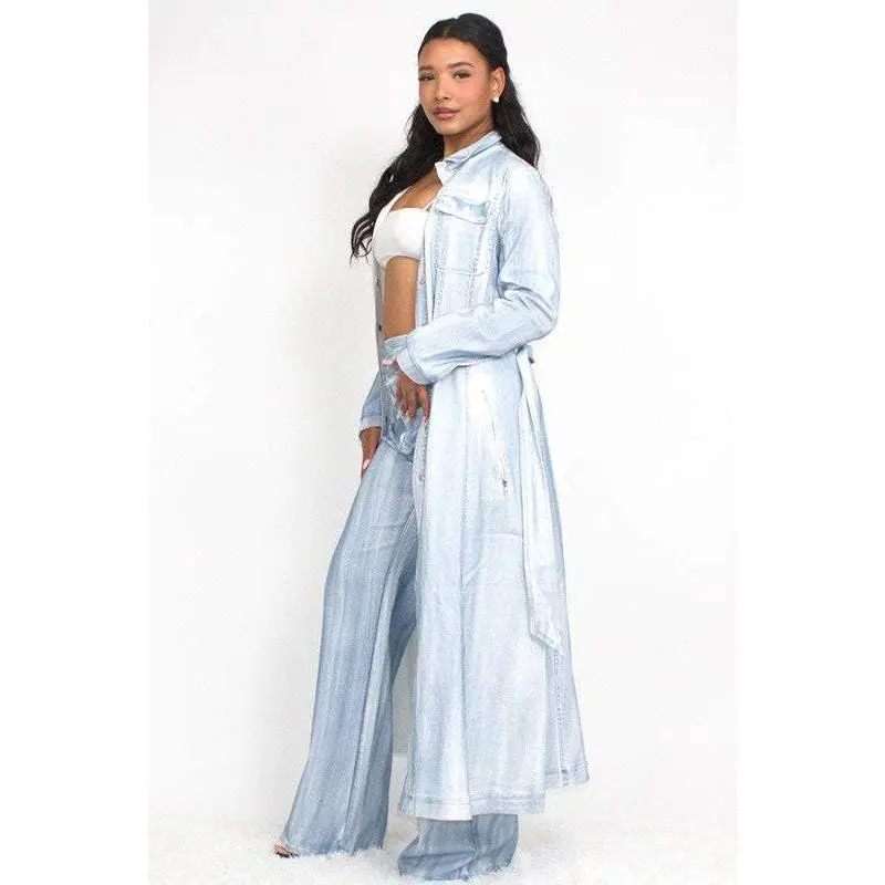 Denim Duster Coat