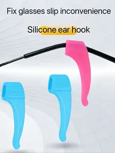 20 Pairs Colorful Silicone Glasses Straps, Non-Slip Eye Hooks, Random Colors, Cute Design, All Seasons, No Color Change