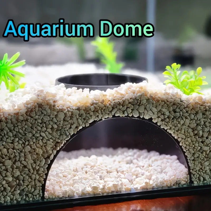 Aquarium Round Tunnel, Fish Tank Gravel Hideaway, Bottom Sand Area, Aquarium Decor, Perfect for Loaches, Cichlids, Corydoras, Odd-Bodied Fish, Fish Tank Decorations