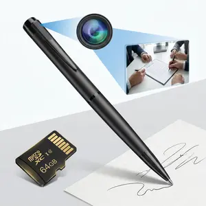 2)Pen Camera 64GB BodyCam Home Outdoor Small 1080P Motion Detection Cam Meeting Recording Card Mini camera for home[NO WIFI]