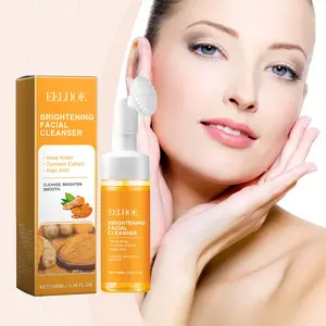EELHOE Turmeric Brightening Facial Cleanser with Kojic Acid Deep Pore Cleansing for Glowing Skin Routine