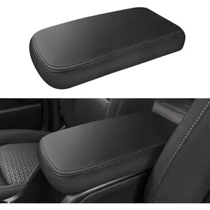 Center Console Cover for 2015-2021 2022 Chevy Colorado/GMC Canyon Accessories Leather Armrest Cover Middle Console Cover Console Lid Protector