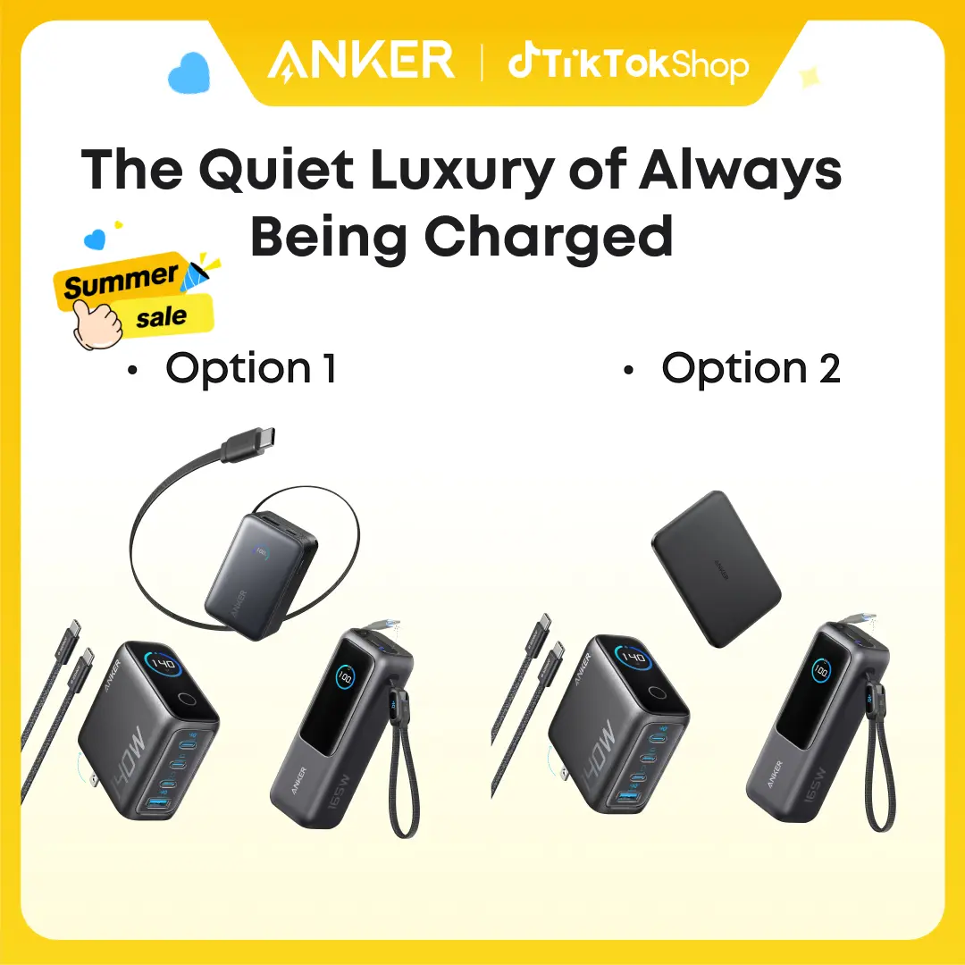 Anker 3-in-1 Ultimate Charging Bundle (Multi-Options) | 165W 25,000mAh Laptop Power Bank + 140W 4-Port/45w Smart Display Charger + 5K/10K mAh Power Bank | All-in-One Kit for iPhone, MacBook, Samsung