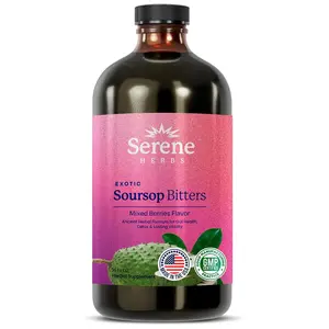 Serene Herbs: Soursop Bitters, Mixed Berries Flavor Healthcare Dietary vitamins women Supplement Fitness Natural