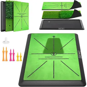 Golf Mat, Practice Outdoor Indoor for  Chipping Show Swing Path, Hitting Turf Mat with Rubber Backing,Golf Accessories,Gifts for Men/Dad/Husband