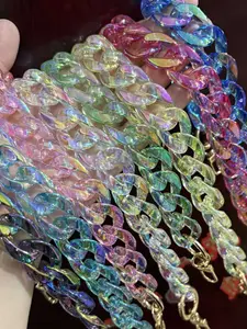 Guanxiangyi Chain Bag Strap, Versatile Strap, Adjustable Strap, Multifunctional Handle & Belt Accessory, Acrylic Material, All-Season Use, Trendy Design