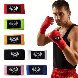2pcs Boxing Hand Wraps Fighting Gloves, Multiple Sizes Available, Taekwondo Muay Thai Protection, Durable and Comfortable Design, Boxing Equipment