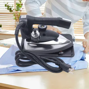 Industrial High-Power Garment Steamer - 1200W Steam Press Iron, 9 Exhaust Vents, 0.79 Gal Water Tank, Dry-Wet Ironing Function, Durable Portable Steam Iron for Garment Factories, Curtain Stores