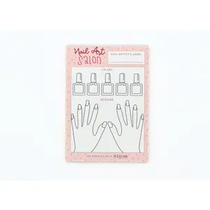 Nail Artist Playtime Pad for Pretend Play - 5"x7" 50 Sheets Notepad for Kids Made in USA