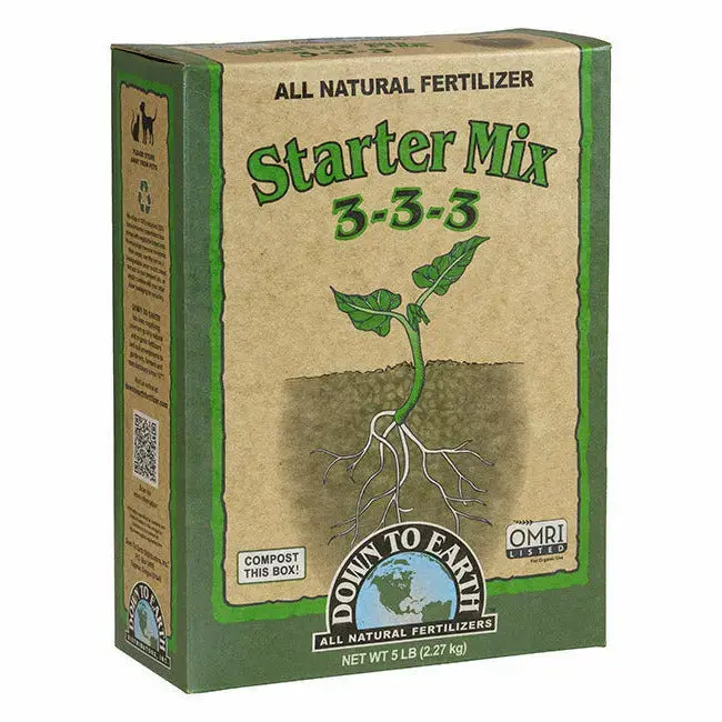 Down To Earth Starter Mix 3-3-3 Organic Starter Fertilizer