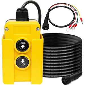 4 Wire Dump Trailer Remote Control  12V DC - Industrial Pushbutton Up Down Controller for  Lift Unloading Tipper F-G018-4W