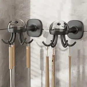 Creative Six-Claw Octopus Hook, 360° Multi-Functional Rotating Hook, Kitchen Utensil Storage Rack, Home Life Portable Organizer Hooks, Wall Mounted Storage
