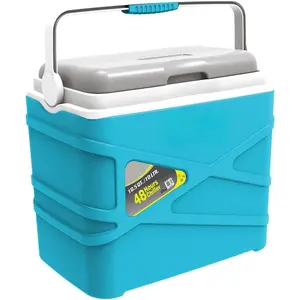 10 Liter Insulated Cooler Lunch Box -Portable Camping/Picnic Hard Cooler –Coolbox Keeps Cool for 48 hrs.with Ice Retention–Heavy Duty Cooler for Beach, Grill, Travel,Tailgating,Small