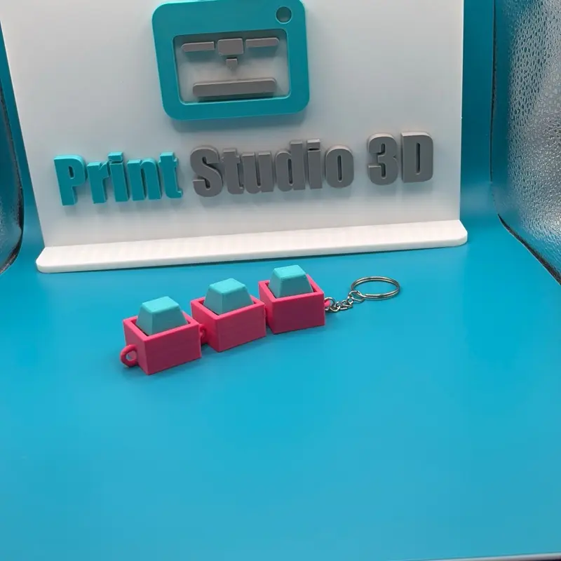 Keyboard Fidget Toy Keychain
