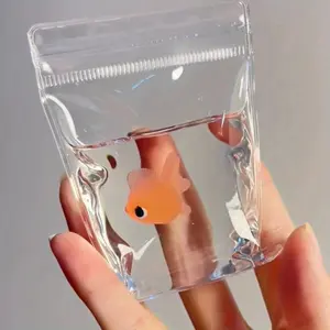 Transparent Squishy Fish Stress Relief Toy, Cute Kawaii PVC Fidget Toy, Squishy Fidgets, Fidget Toys DIY Photo Frame Building Block Set