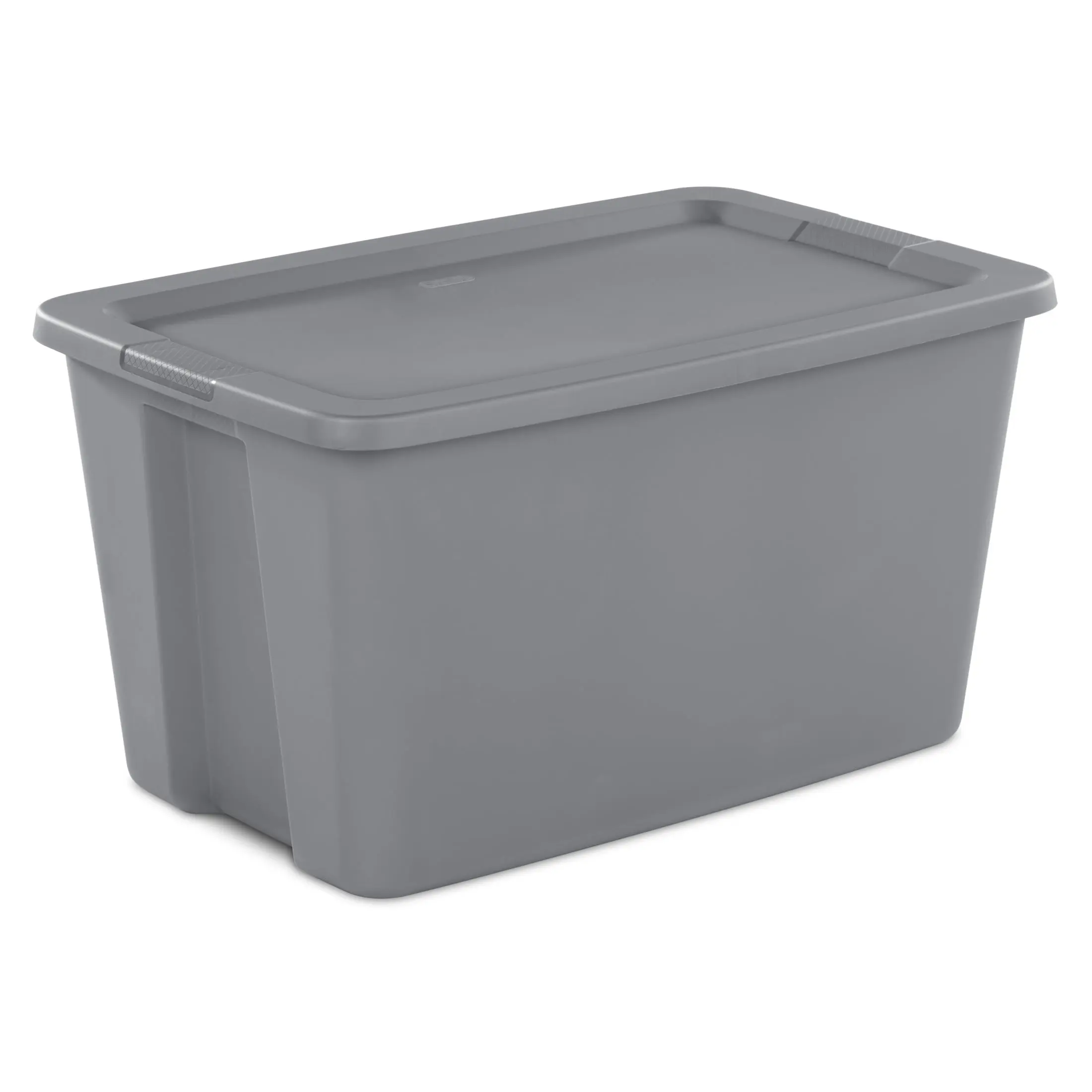 Sterilite 30Gallon Extra-Large Storage Bin, Durable Plastic Storage Container with Snap-On Lid, Gray