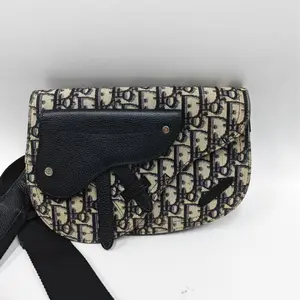 Pre-owned france Tote Bags Dior Monogram Saddle Bag（SZ H04640)