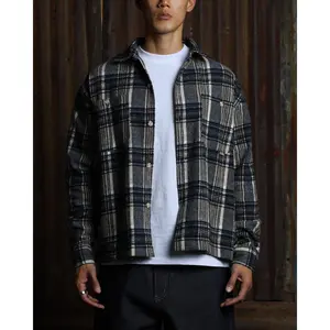 American Thrift Utility Flannel Shirt Blue