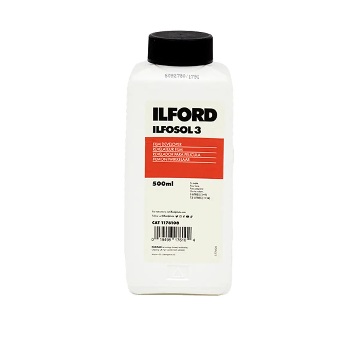 Ilford Ilfosol-3 Purpose Developer for Black and White Film, 500ml