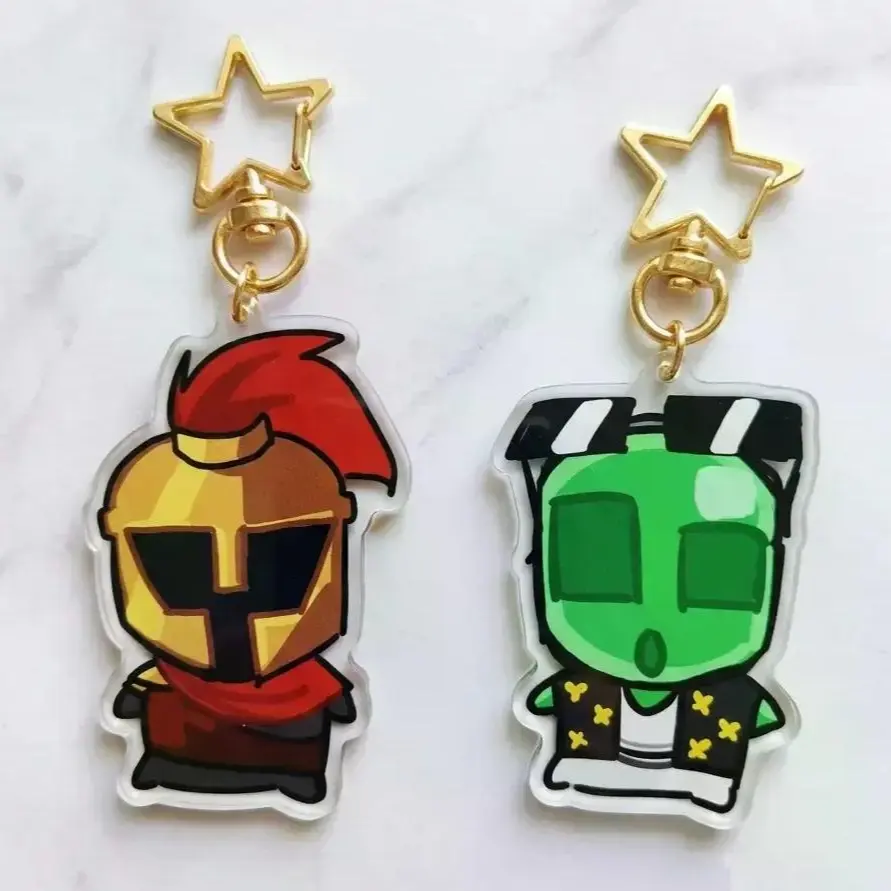 Searching for a real world exists (SFAWTDE) Minecraft ARG Keychain - AveryTheMayo & Derlord Charms! Cute Keyring Accessory, Fun Charm For Backpack Or Purse | High Quality and Customer Favorite Items