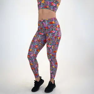 CVG Wild West Leggings High Waisted Stretch Spandex Stretchy Thigh Slimmer