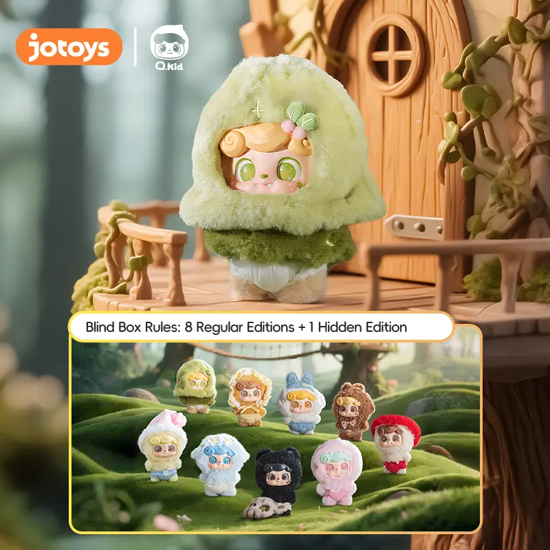 Jotoys Q-KID Fairy Tales Plush Series Blind Box - Soft Kawaii Plush Bag Charm, Cute Collectible Surprise Gift for Collectors, Blind Bag