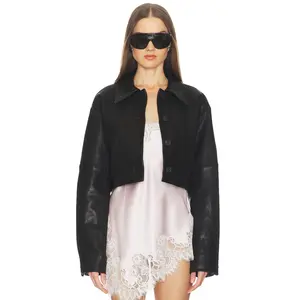 SRG Alina Leather Jacket in Black SRG Alina Leather Jacket in Black