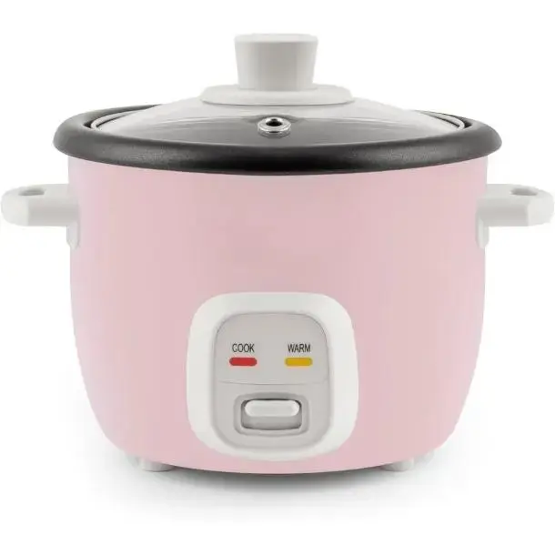 Housewares 4-Cups (Cooked) / 1Qt. Rice & Grain Cooker (ARC-302NGP), Pink