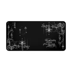 Cybersigilism Desk Mat, Silent Hill Mousepad for Gaming, Computer Desk Accessories, Office Decor, Desk Pad, Large Desk Protector