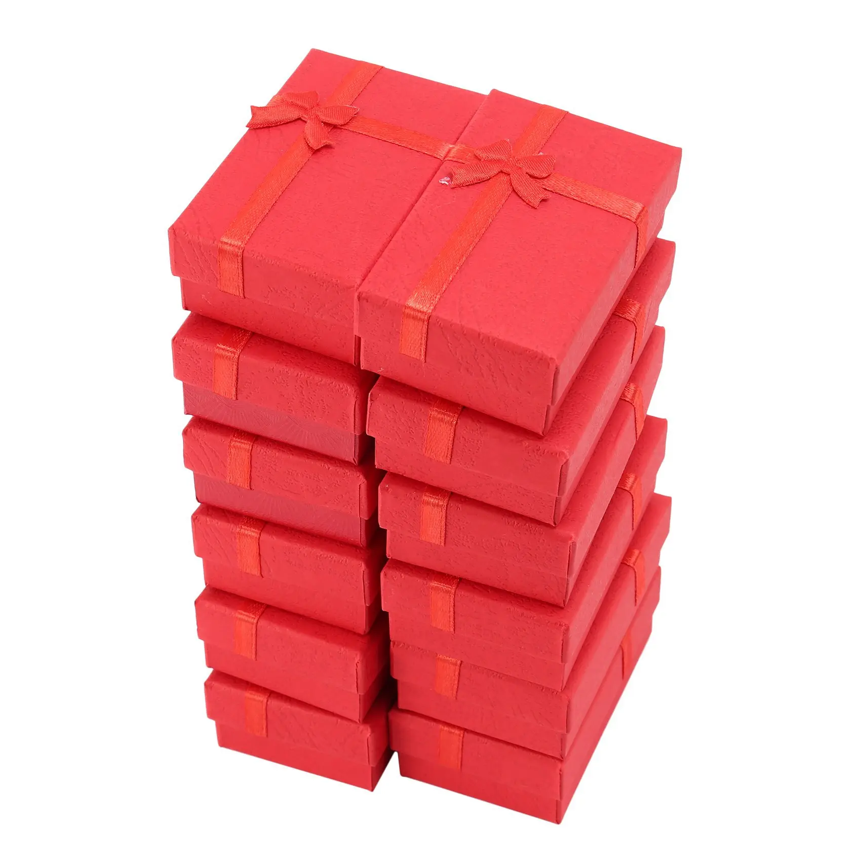 12pcs High-Quality Small Size Paper Gift Packaging Boxes (1.9x3.1x0.9in) - Random Colors, Ideal for Jewelry Displays, Countertop Small Accessories