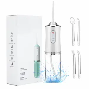Electric Water Flosser, Portable Rechargeable Oral Irrigator with 4pcs Multifunctional Nozzle for Home & Travel, Personal Oral Care Appliance, Oral Hygiene Kit, Dental Water Flosser