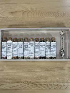 Sana Mana Apothecary Ultimate Glamour Ritual Powder Set - 10 Bottles with FREE Ritual Spoon for Venus Moon Aphrodite Siren Mermaid Rituals