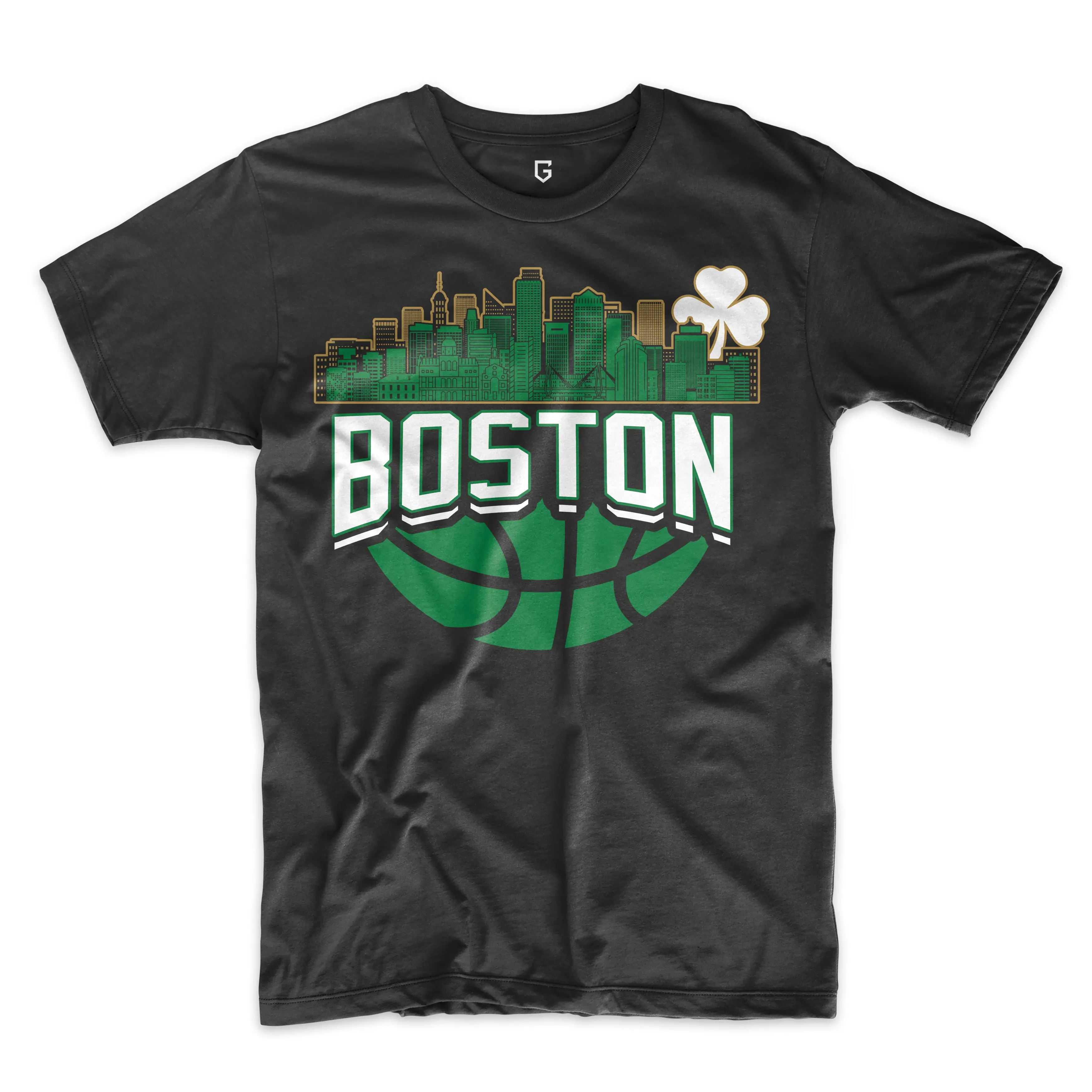 Boston Celtics Basketball Skyline Men's T-Shirt Boston Celtics Basketball Skyline Men's T-Shirt