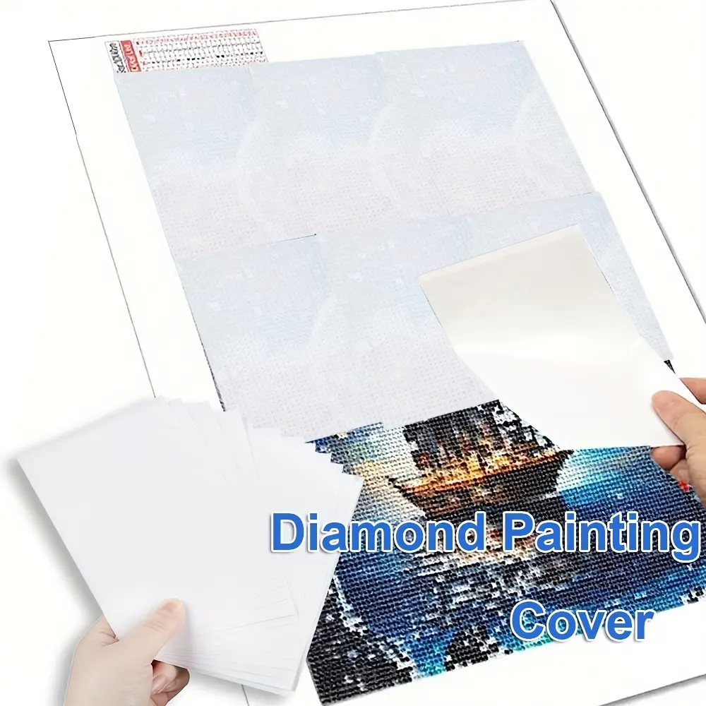 A6 Release Paper (20/30/50/100/200 Sheets), Double-Sided Anti-Stick Dustproof Oil Paper, Diamond Painting Cover, Perfect Accessory for DIY Diamond Art Colorful Painting, Art Materials