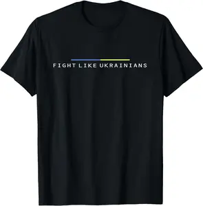 ukrainian zelensky ukraine army green fight like ukrainians T-Shirt Classic