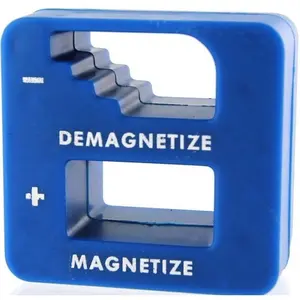 BLUE MAGNETIZER DEMAGNETIZER MAGNETIC TOOL FOR SCREWDRIVER TIPS SCREW BITS PICK UP TOOL