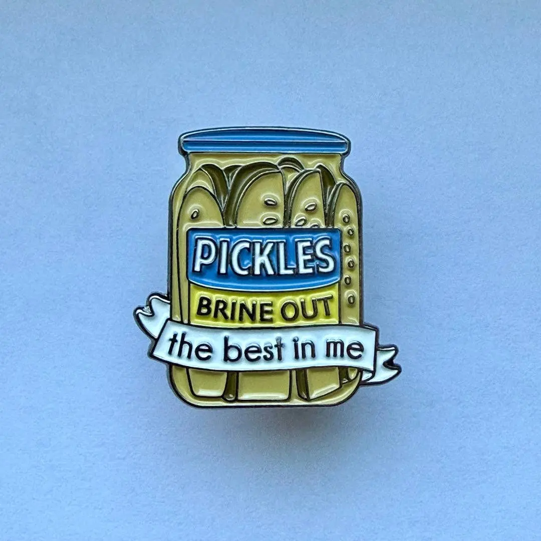 Deli Fresh Threads - Pickles Jar Enamel Pin