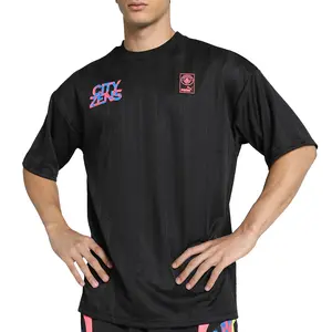 PUMA Mens Manchester City F.C. Ftblnrgy Crew Neck Short Sleeve Jersey Casual - Black