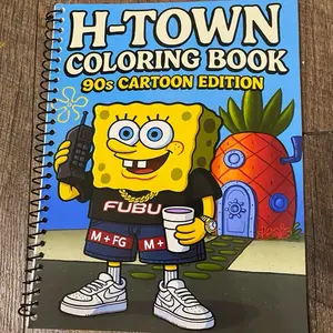 H-Town 90’s Cartoon Coloring Book