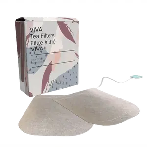 Biodegradable Disposable Tea Filter Bags - Extra Large Natural Hemp Paper Infusers for Loose Leaf Tea & Coffee