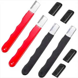 4 Pack Pruning Shears Blade Sharpener Mini Portable Quick Edge Sharpening Carbide Knife Sharpeners for Garden Tool Trimming Knives Cutter Scissor Axe Clipper Pruners Kitchen Garage Outdoor