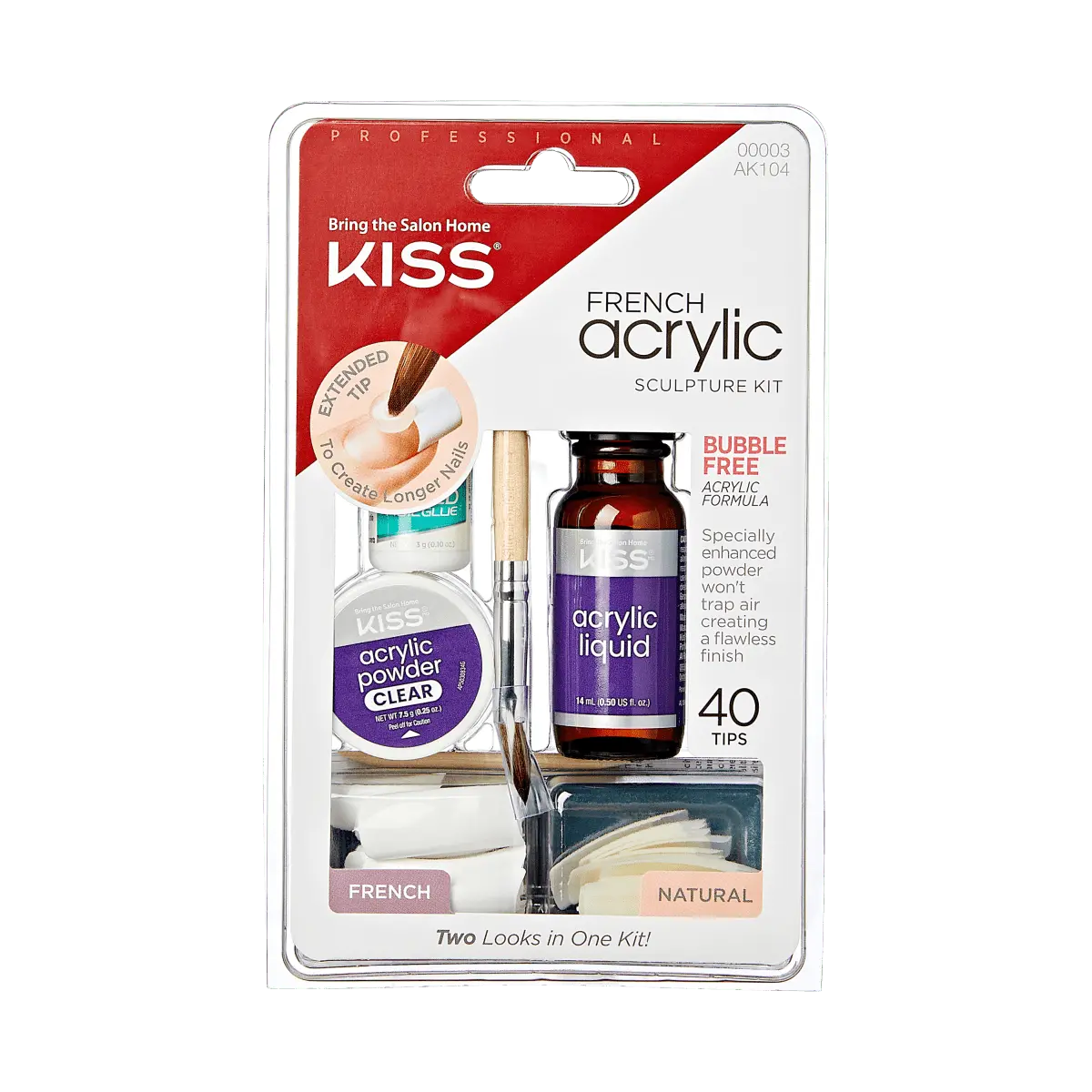 KISS French Acrylic Sculpture Kit – French & Natural