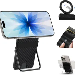 Multi-Functional Magnetic Phone Stand Mount with Card Holder, Holds 4 Cards, Portable, Compatible with iPhone 17/16/15/14/13 Series