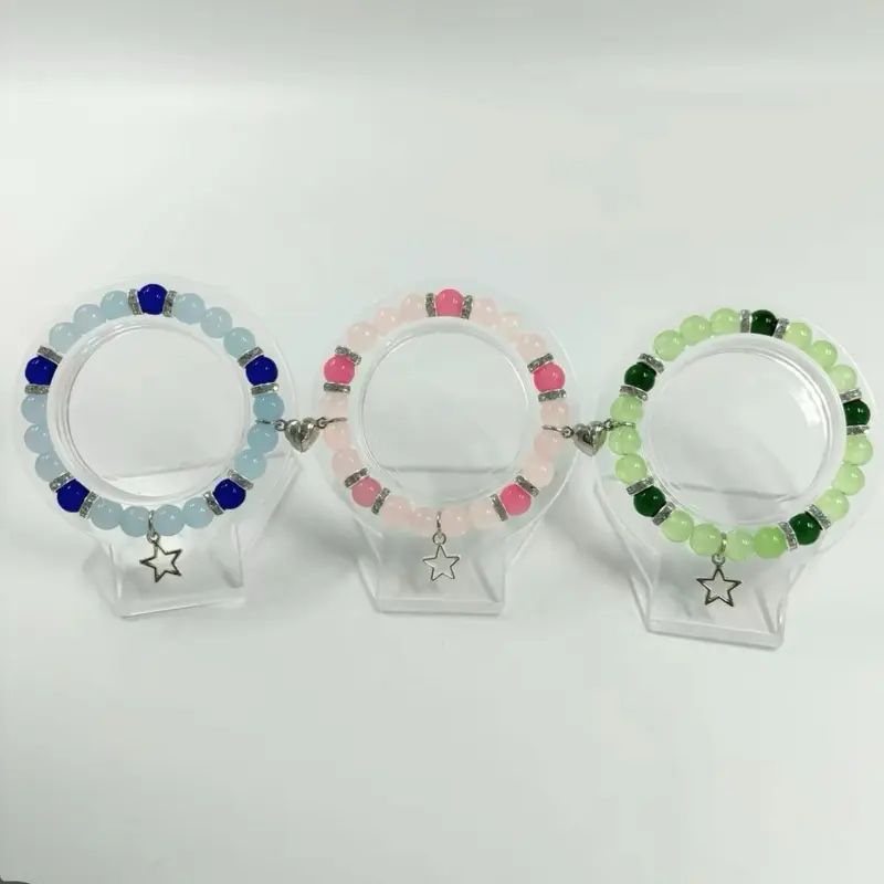 Powergirls Matching Bracelets (3 Pieces) - Perfect Gift for 3 Best Friends - Fashion Jewelry handmade