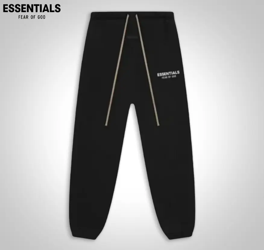Fear of God Essentials FW24 Fleece Sweatpants Men's Relaxed Fit Jogger Pants Drawstring Elastic Waist Casual Streetwear