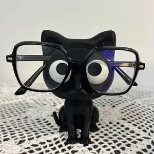 1pc    3D Printed Cat Glasses Holder - Cute Plastic Desk Organizer with Glasses Stand, No Power Needed, Home Decor & Holiday Gift for Halloween, Easter, Valentine'S Day, Office Supplies, Household Storage Organizer