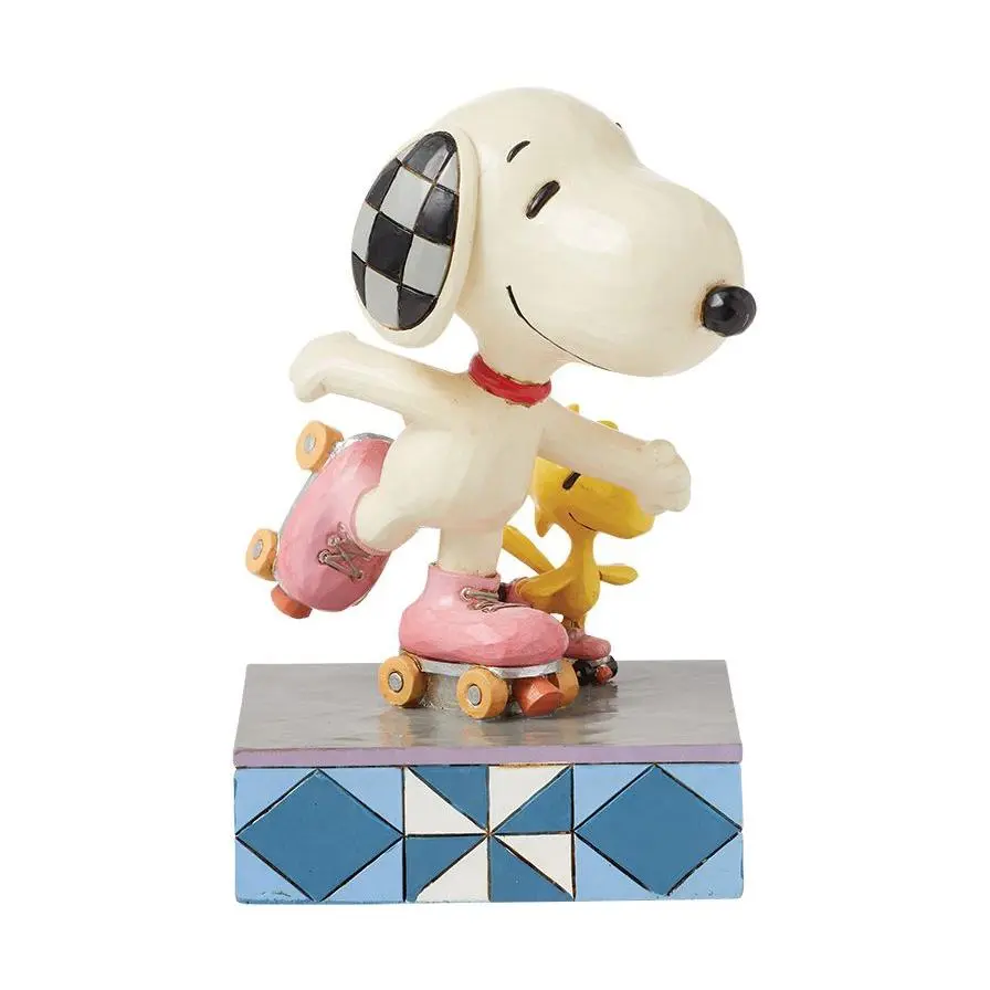 Peanuts by Jim Shore Snoopy & Woodstock RollerSkating Fig
