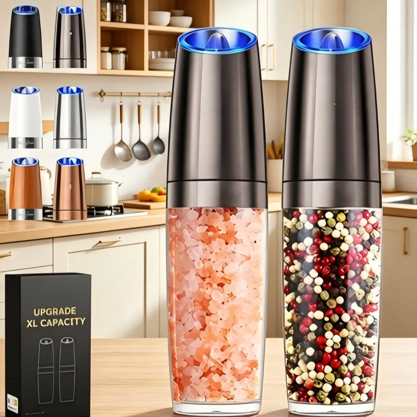 Battery Powered Set/Metallic Gunmetal XL