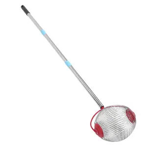 Rolling Nut Gatherer Stainless Steel 44.7 Inch 3 Section Multifunctional Acorn Picker Upper Roller for Pecans Walnuts Outdoor S