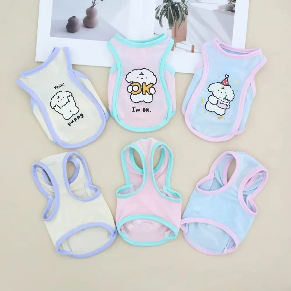 Cat and dog cool breathable cooling clothing pet summer cool clothes comfortable cool vest Teddy corgi